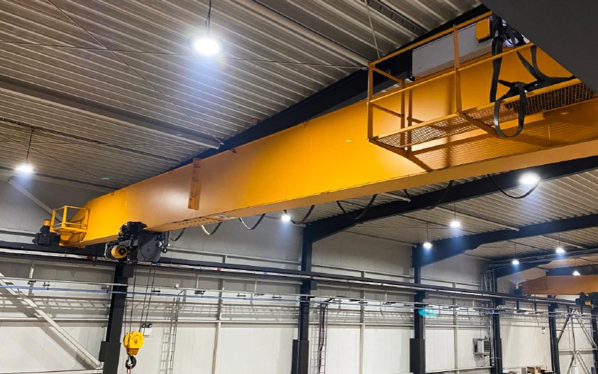 Wimac lightweight EOT bridge crane supplied in Egypt, single girder, FEM and ISO certified