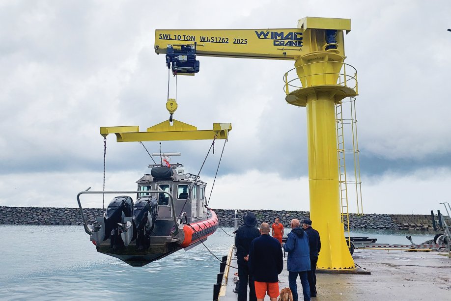 Turkish-built Wimac jib crane supplied to industry in Egypt